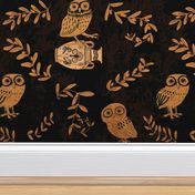 greek owls and olive branches