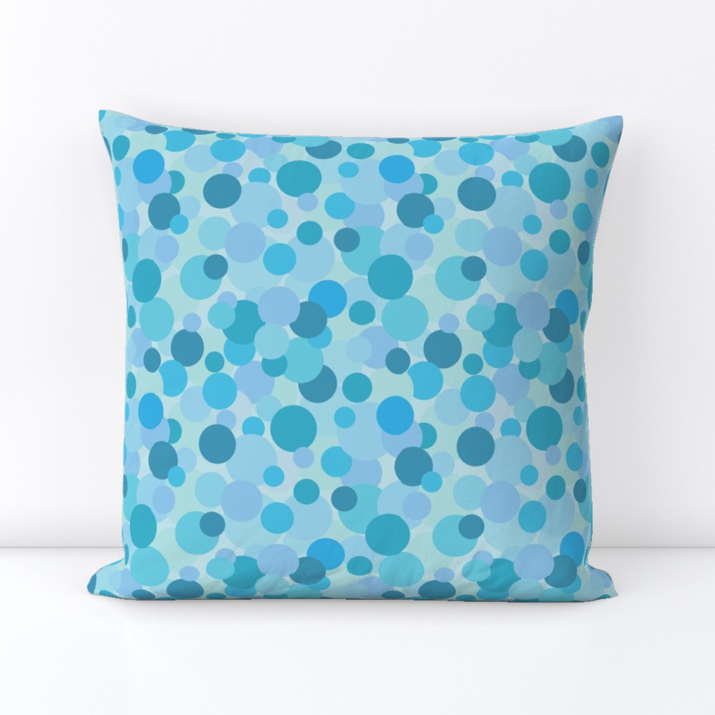 Polka Dots - Blue on Blue