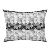 Scandinavian gray watercolor rhombuses