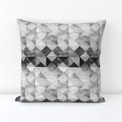 Scandinavian gray watercolor rhombuses