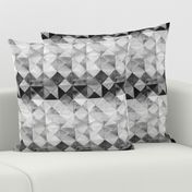 Scandinavian gray watercolor rhombuses