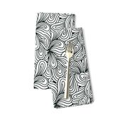 Abstract swirls doodle pattern