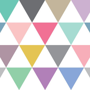triangle-wholecloth bright colors