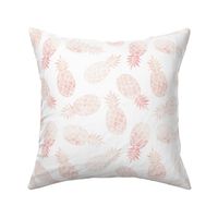 8" Blush Pineapple Toss // White