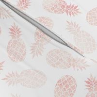 8" Blush Pineapple Toss // White