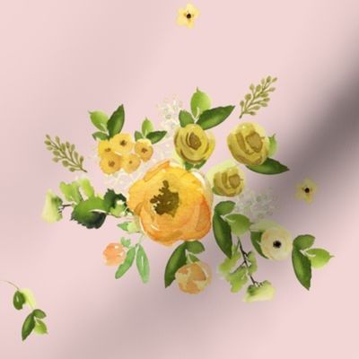 8" Sunrise Florals - Peach