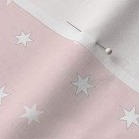 Blush Sky with White Stars