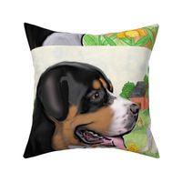 Greater Swiss Mountain Dog Fabric