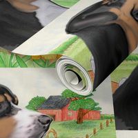 Greater Swiss Mountain Dog Fabric