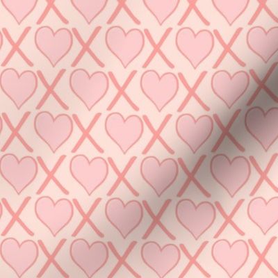 Posh Pink Hugs & Kisses/ Heart-X