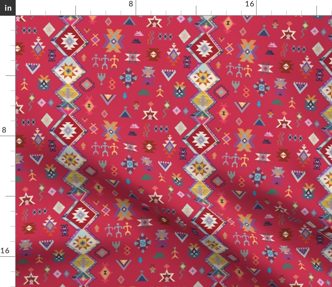 KILIM NO.1 IN DESERT MAGENTA