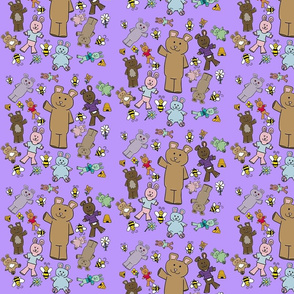Teddy Bear Weslife purple