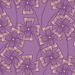 Boxy Clarkia Amoena - Vintage Matchbox - Violet