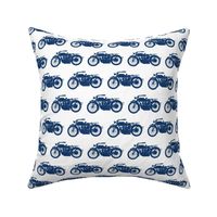 Blue Antique Motorcycles