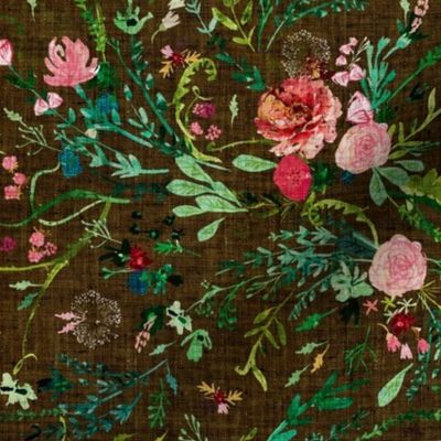 Spring Fable Floral (MED) (olive)