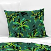 Snake Palms - Green - Large Scale - AndreaAlice