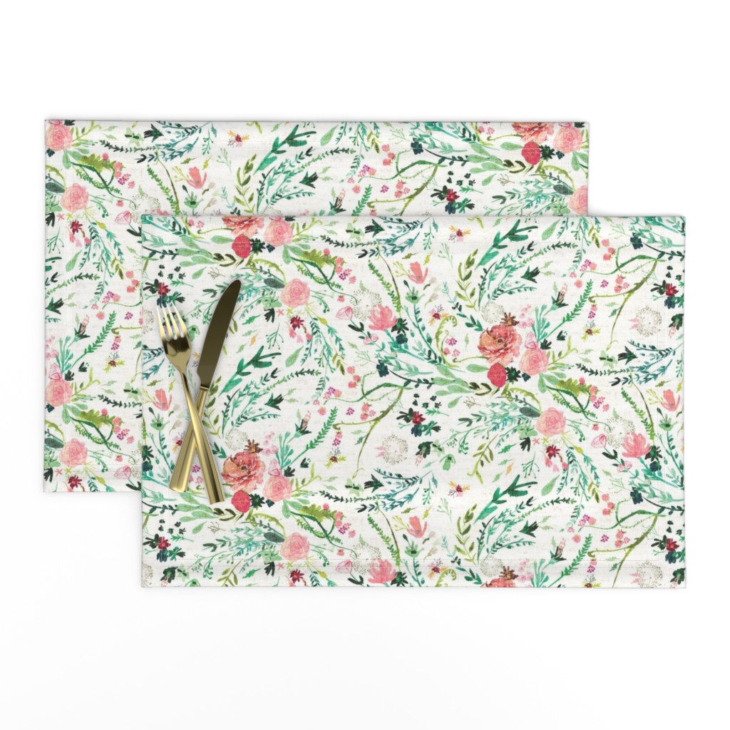 Spring  Fable Floral (MED) (white)