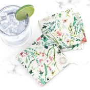 Spring  Fable Floral (MED) (white)