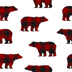 Buffalo Plaid Bears // Large