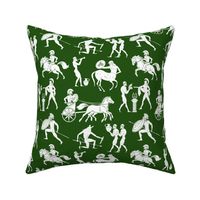 Greek Figures on Green // Large