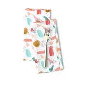 Abstract Girls Coral Mint Gold  || Smaller