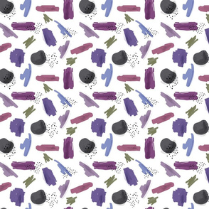 Abstract pattern Purple Blue Gray || Smaller