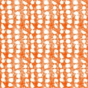 orange with white dots