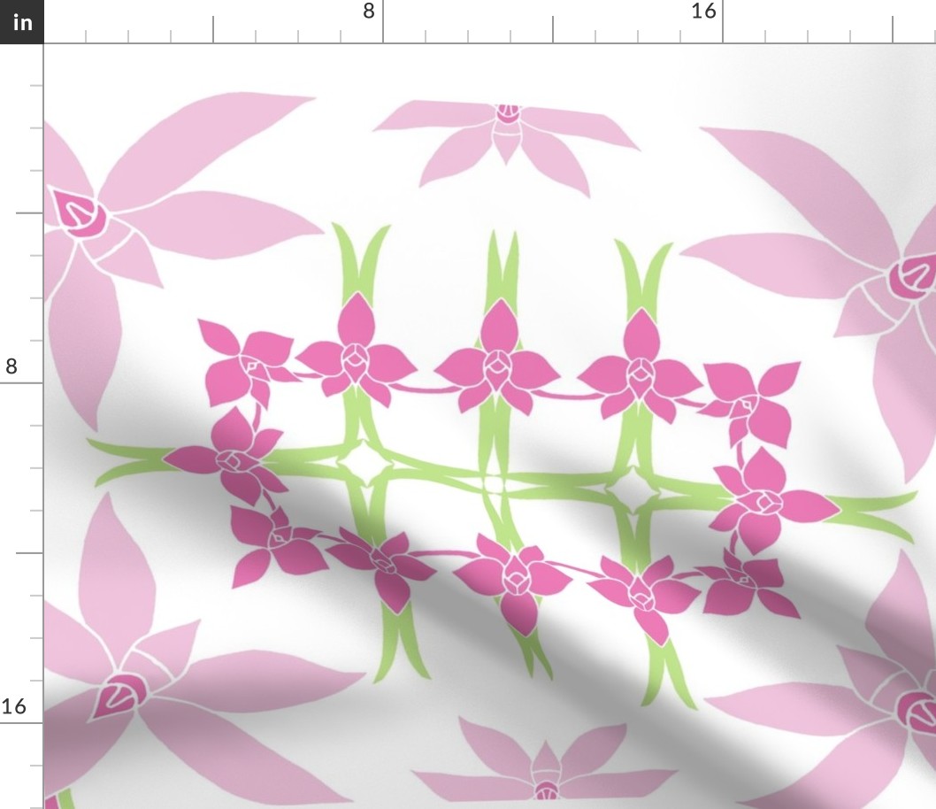 Cooktown Orchid 4 colour quilt.