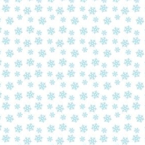 snowflakes blue scattered