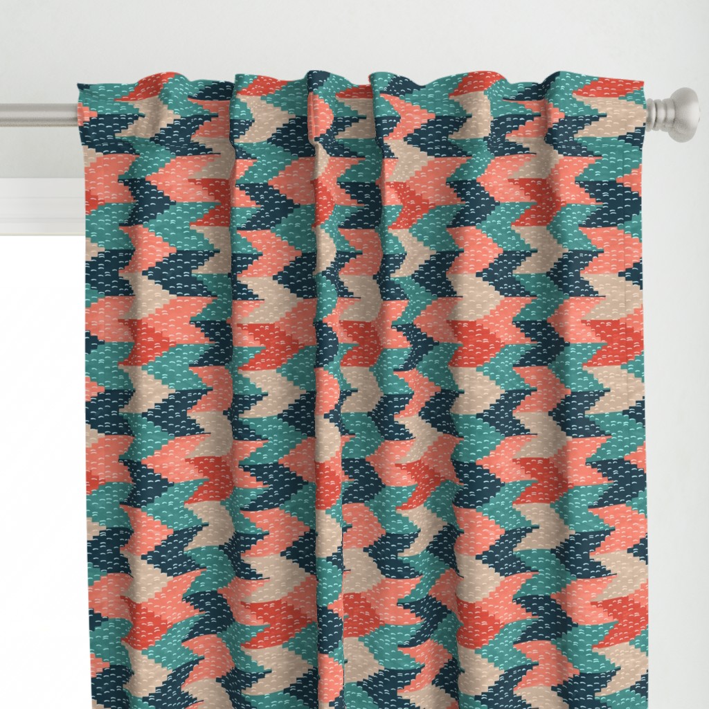 Kilim Weaving Structure Persian Green