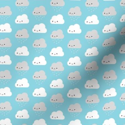 Happy and Sad Kawaii Clouds