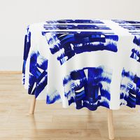 Tea towel Blue and white flags painted watercolor brush strokes London 