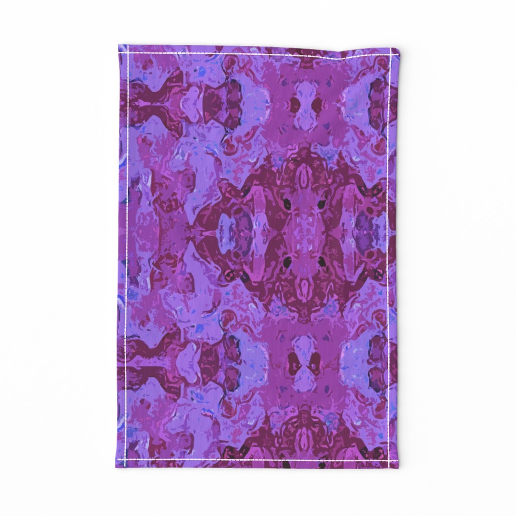 24" LARGE Purple Passion Kilim; Sponge Texture