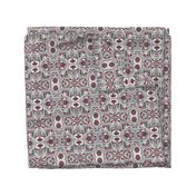 Houndstooth Geranuim Squares