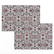 Houndstooth Geranuim Squares