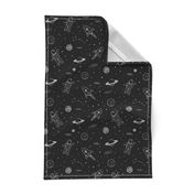 monochrome - space print (black)