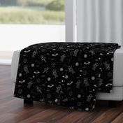 monochrome - space print (black)