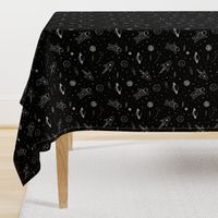 monochrome - space print (black)