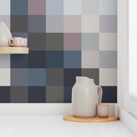 pixel wholecloth blanket // grays