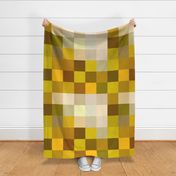 pixel wholecloth blanket // golden