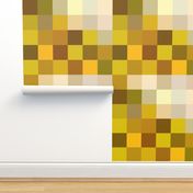 pixel wholecloth blanket // golden