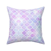 Watercolor Moroccan Tile // Lavender and Blue