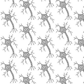 Cute Neuron - on white