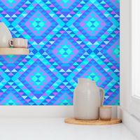 KILIM NO. 9 IN BLUE MULTI