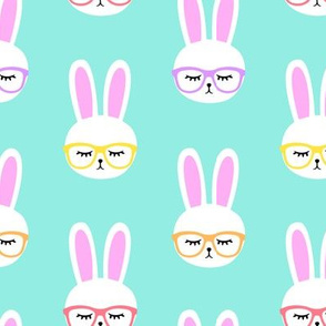 bunny with glasses (multi)