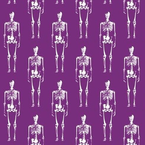 Skeletons on Purple // Small