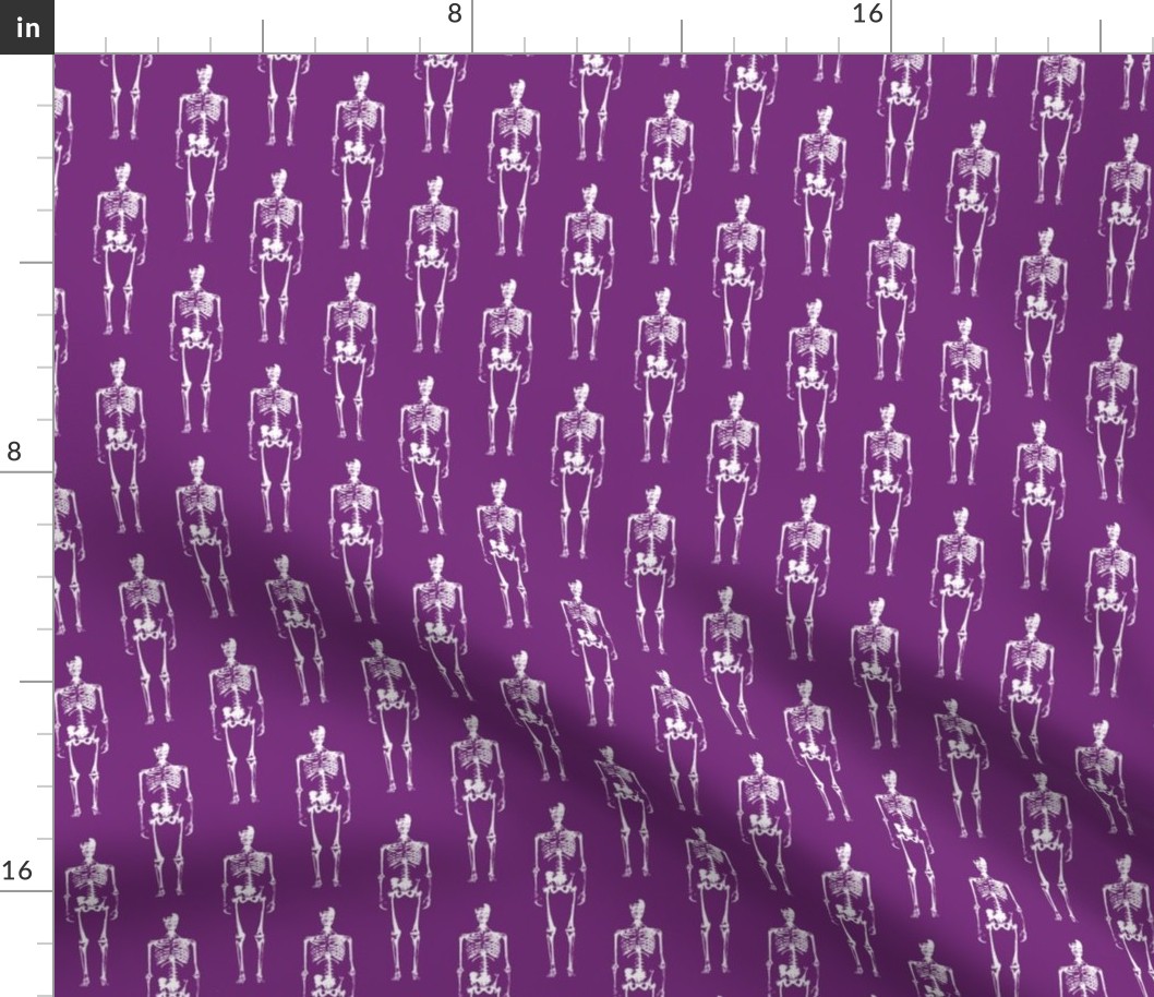 Skeletons on Purple // Small