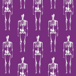 Skeletons on Purple // Large