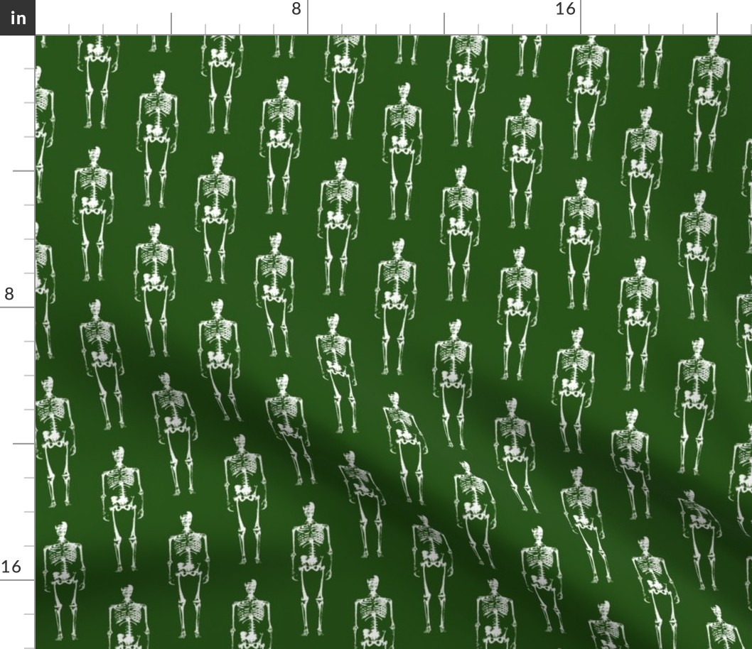 Skeletons on Green // Large