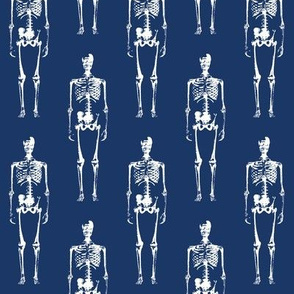 Skeletons on Navy // Large